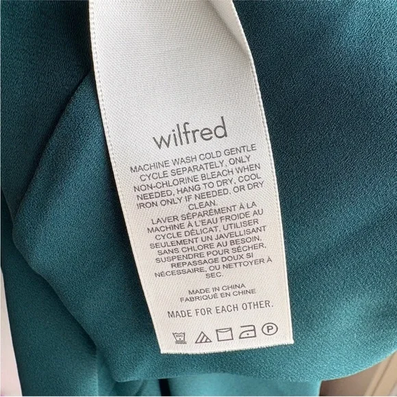 Aritzia Wilfred Tempest Dress Forest Green - Picture 6 of 6